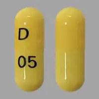 Ramipril (Ramipril [ ram-i-pril ])-D 05-1.25 mg-Yellow-Capsule-shape