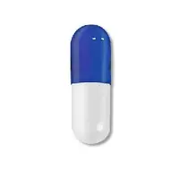 Temozolomide (monograph) (Temodar)-AMNEAL 804-140 mg-Blue & White-Capsule-shape
