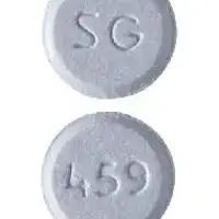 Levodopa/carbidopa (monograph) (Medically reviewed)-SG 459-25 mg / 250 mg-Blue-Round