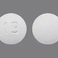 Olanzapine (Olanzapine (oral) [ oh-lanz-a-peen ])-13-7.5 mg-White-Round