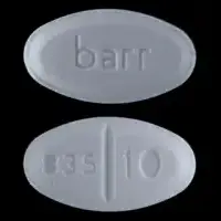 Warfarin (Warfarin (oral) [ war-far-in ])-barr 835 10-10 mg-White-Oval