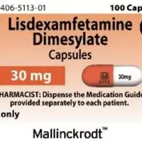 Lisdexamfetamine (Lisdexamfetamine [ lis-dex-am-fet-a-meen ])-M 5113 30 mg-30 mg-Orange & White-Capsule-shape